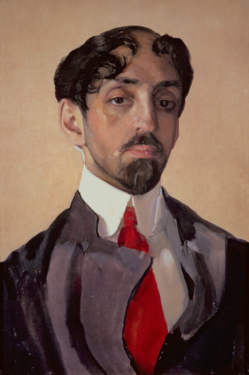Portrét Michaila Kuzmina (1875-1936), 1909 od Konstantin Andreevic Somov