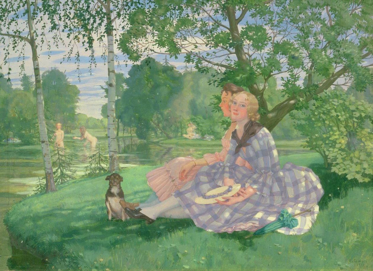 Léto, 1919 (olej na kartonu) od Konstantin Andreevic Somov