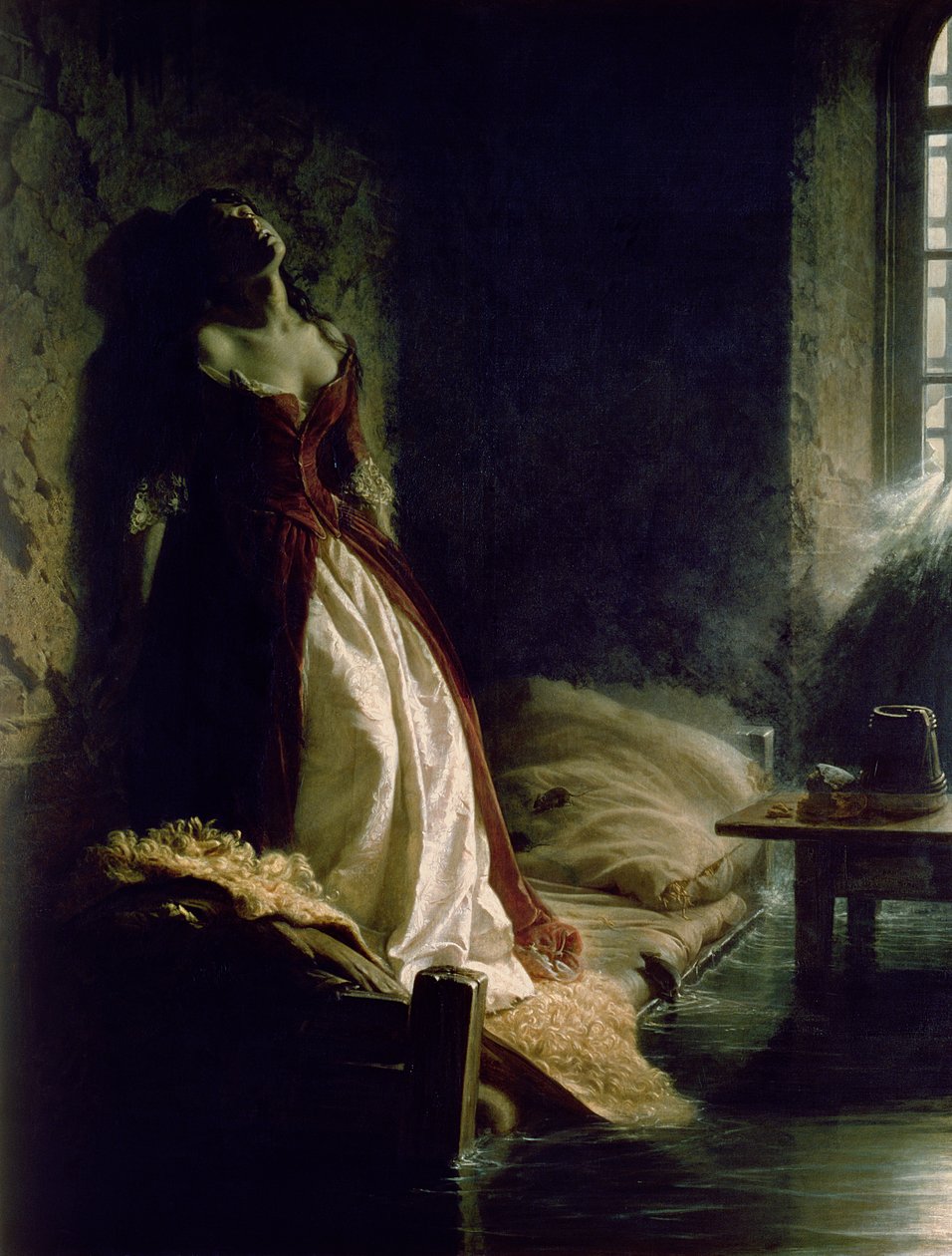 Princezna Tarakanova, 1864 od Konstantin Dmitrievich Flavitsky