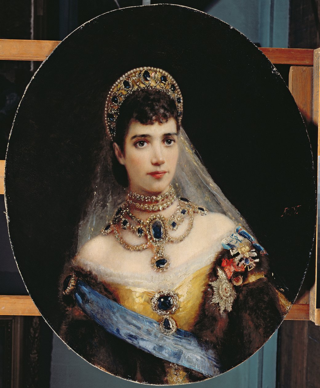 Portrét císařovny Marie Fjodorovny (1847-1928) Dagmar Dánské od Konstantin Egorovich Makovsky