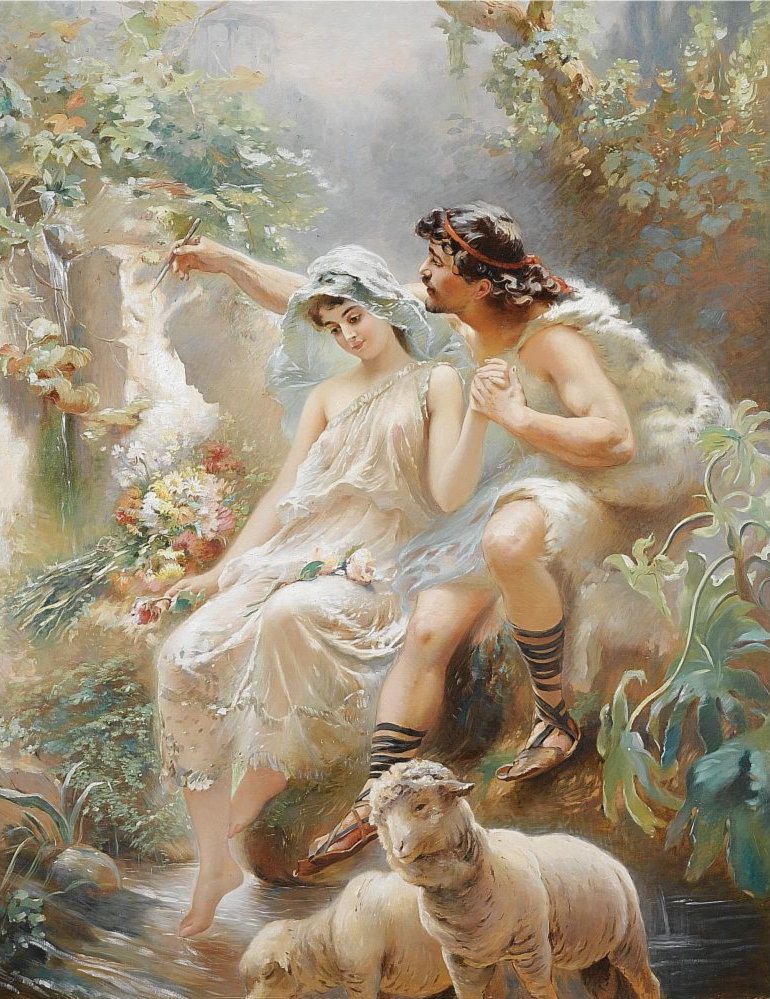Alegorická scéna od Konstantin Egorovich Makovsky