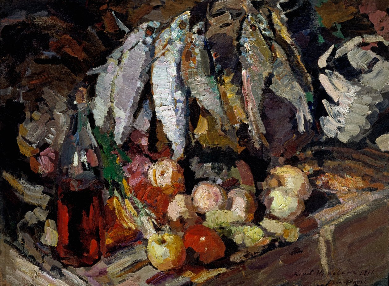 Ryby, víno, ovoce od Konstantin Alekseevich Korovin
