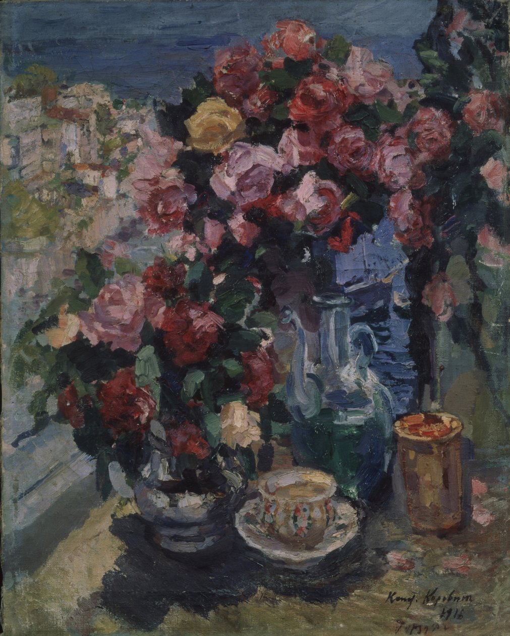Růže. Gurzuf, 1916 od Konstantin Alekseevich Korovin