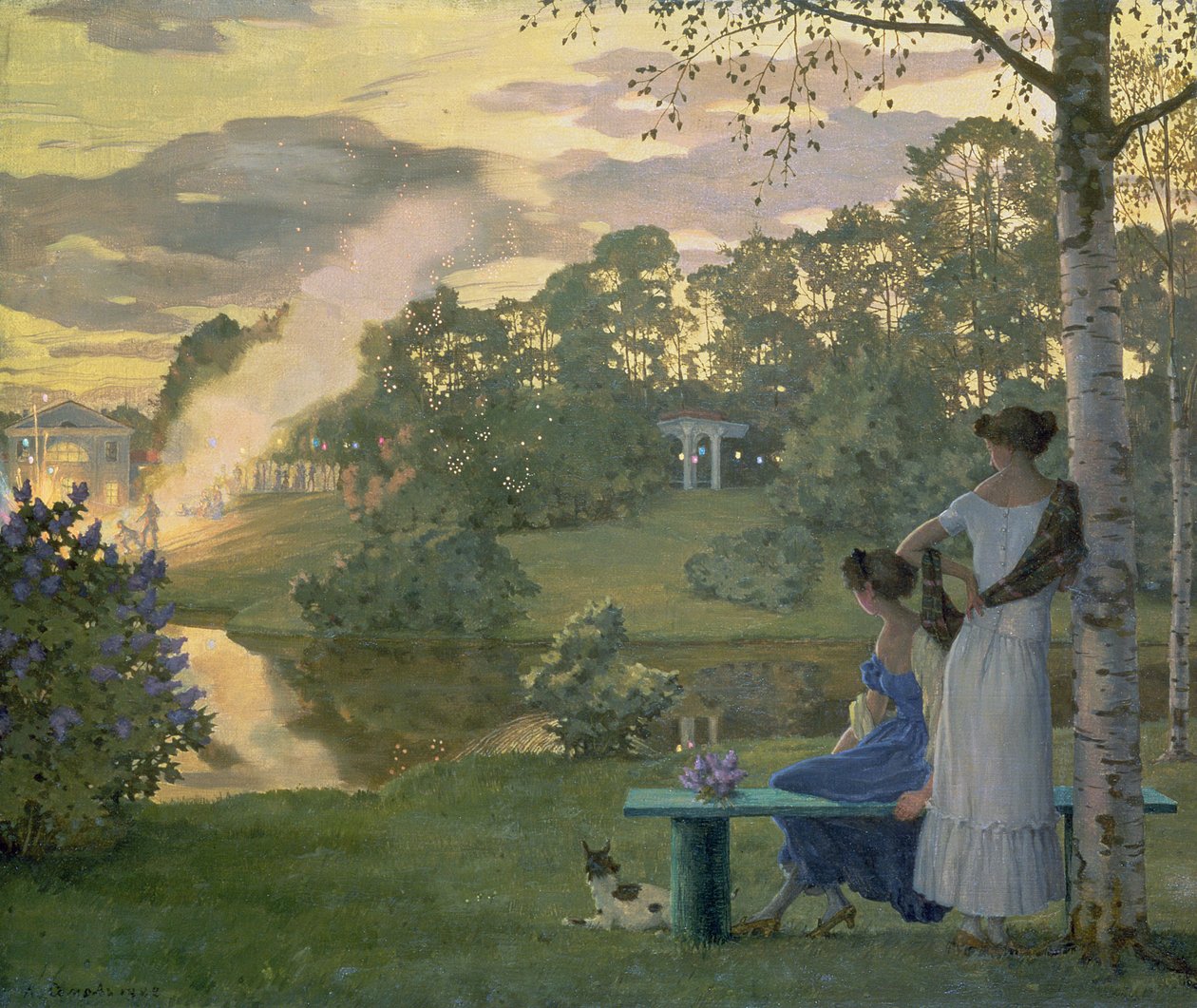 Ohňostroj, 1922 od Konstantin Andreevic Somov