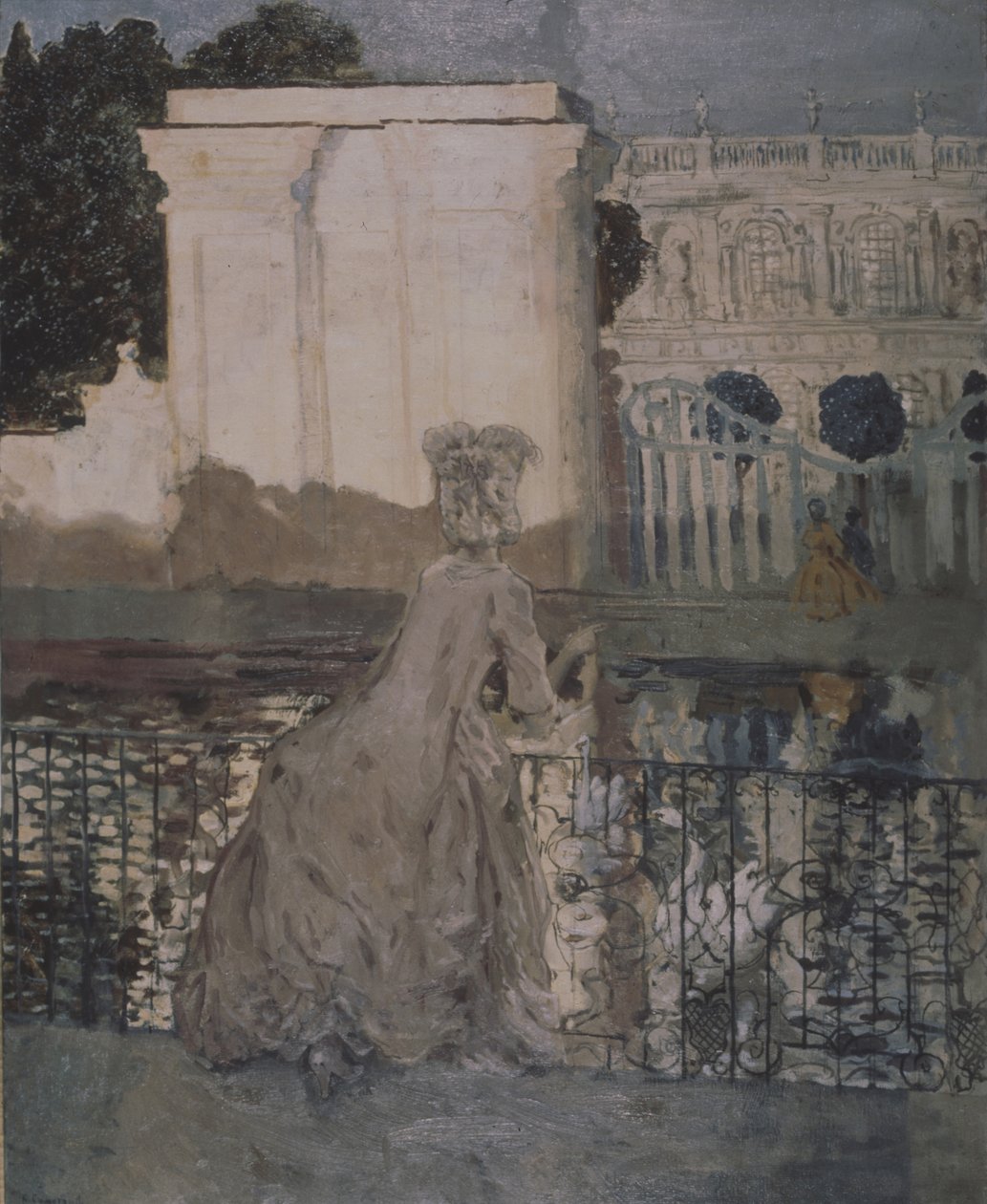 Paní u rybníka od Konstantin Andreevic Somov