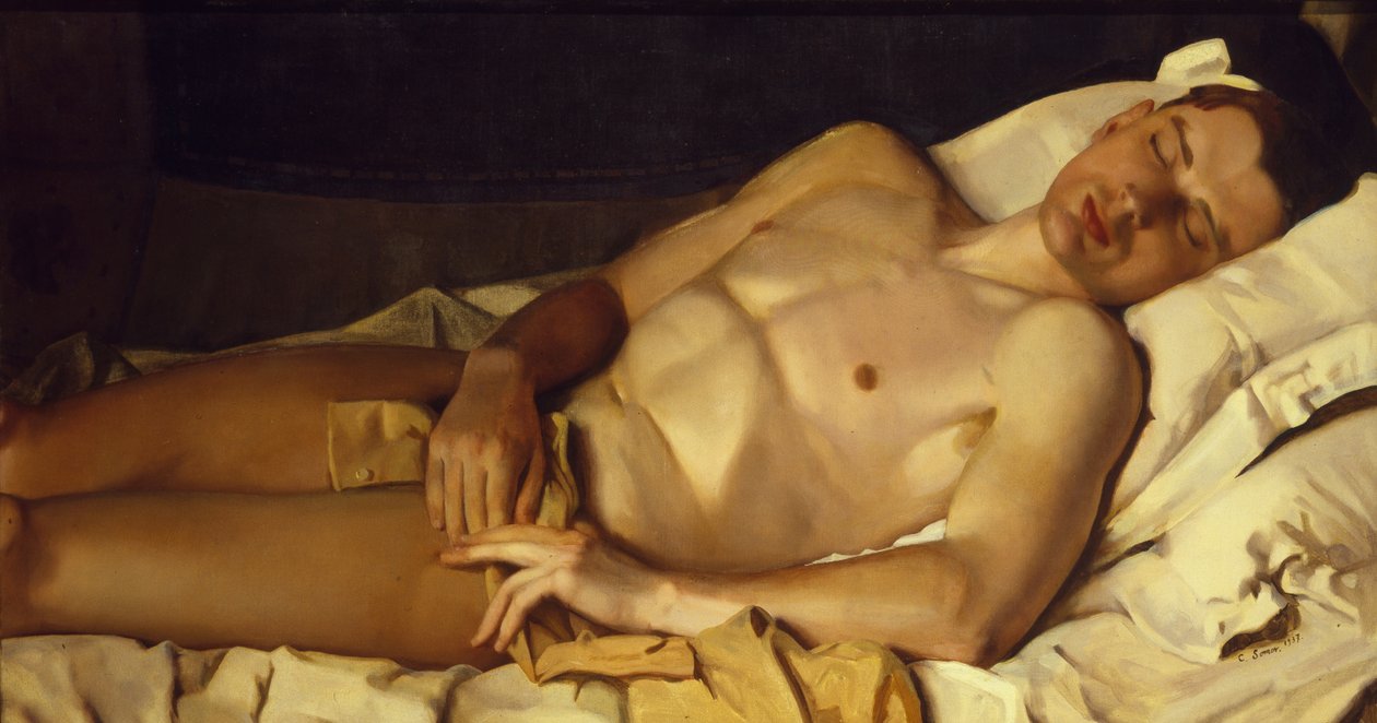 Nahý chlapec Boris Sněžkovskij, 1937 od Konstantin Andreevic Somov