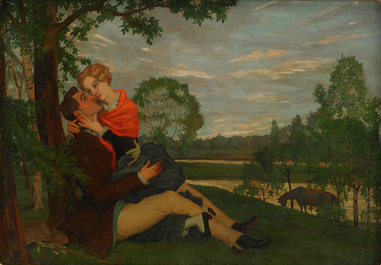 Milenci, 1920 od Konstantin Andreevic Somov