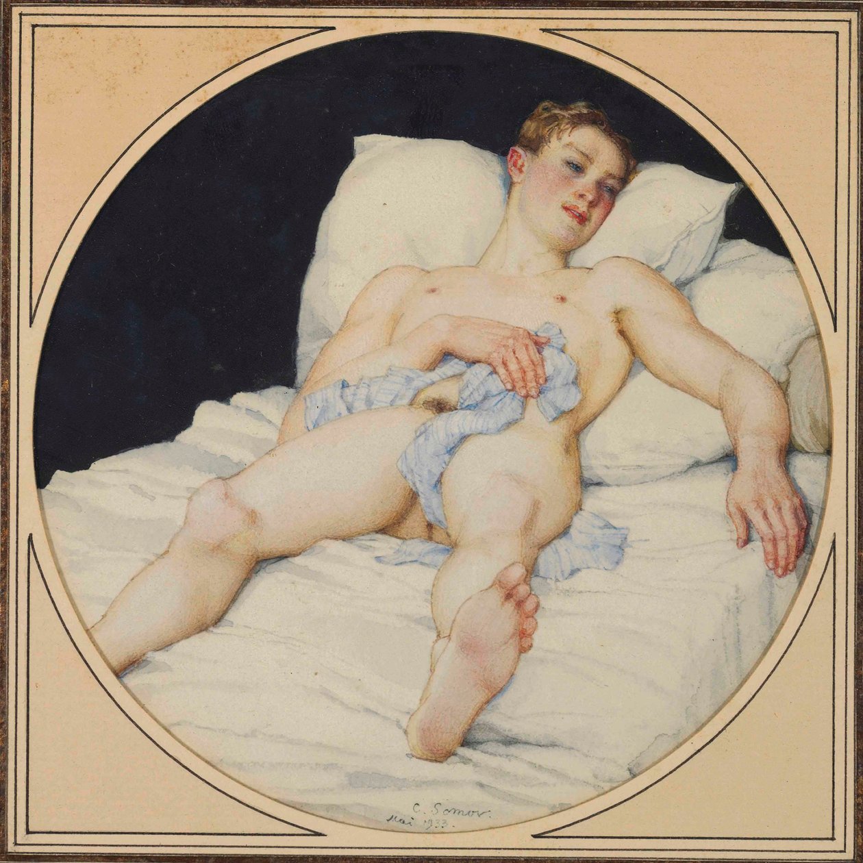 Zbytek, 1933. od Konstantin Andreyevic Somov