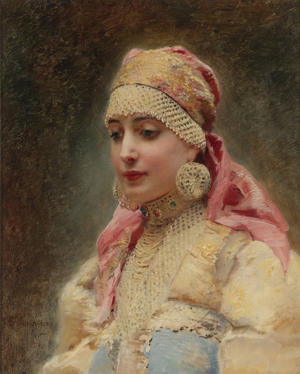 Manželka Boyars od Konstantin Egorovich Makovsky