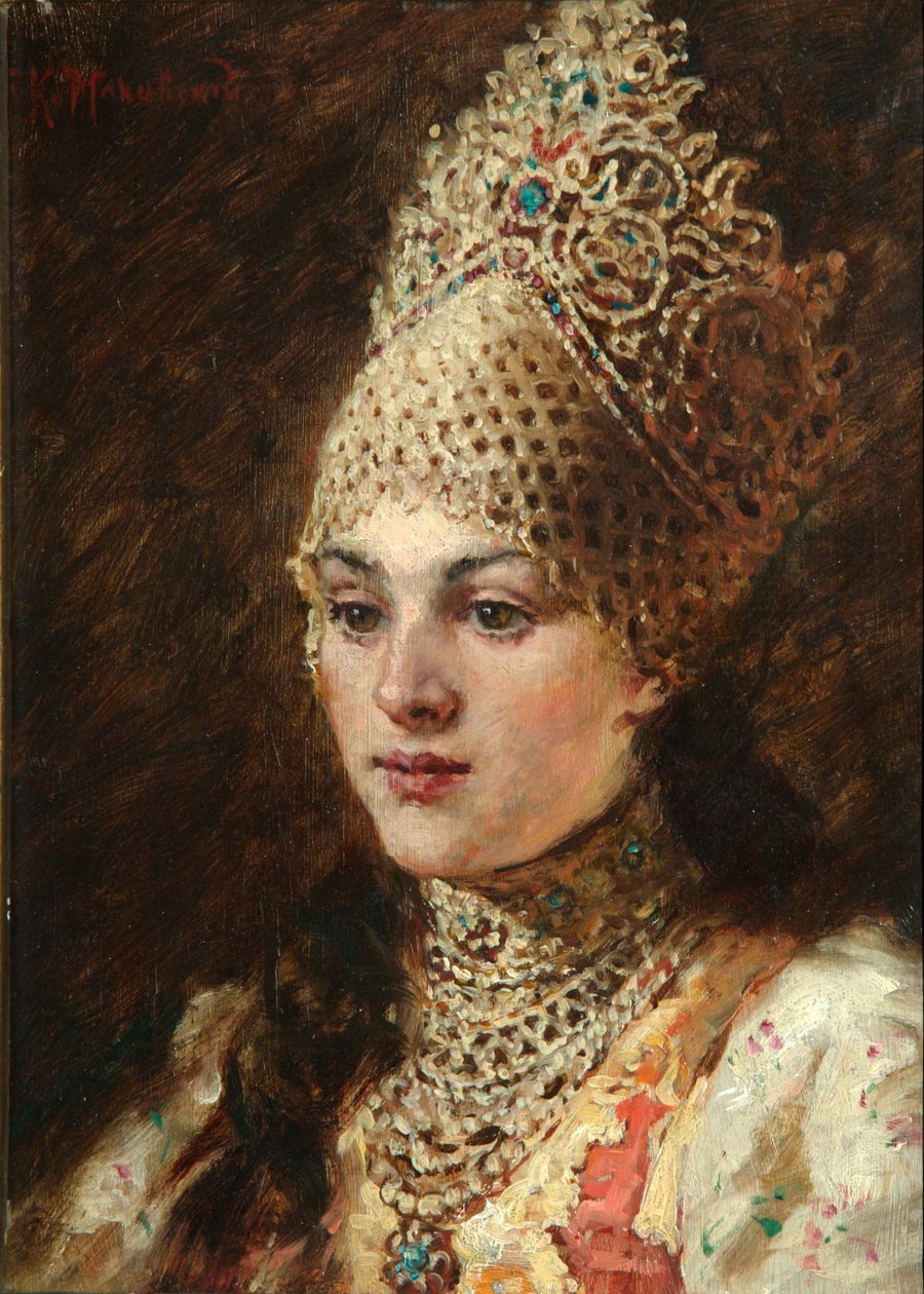 Manželka Boyars, 90. léta 19. století od Konstantin Egorovich Makovsky