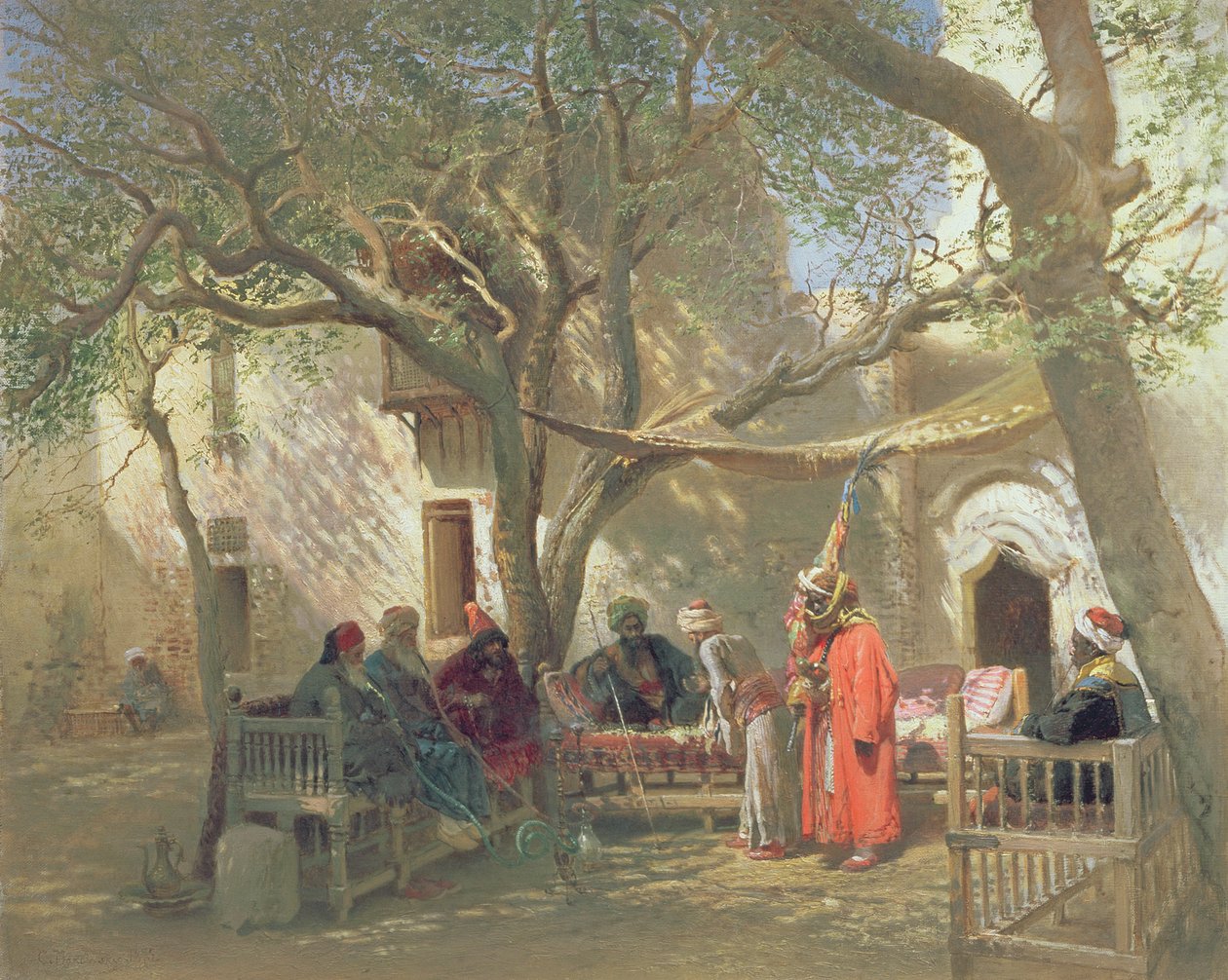 Dervišové v Káhiře od Konstantin Egorovich Makovsky