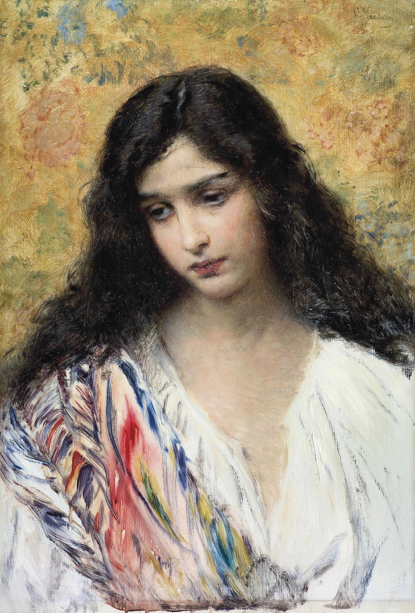Ruská krása, 1900 od Konstantin Egorovich Makovsky