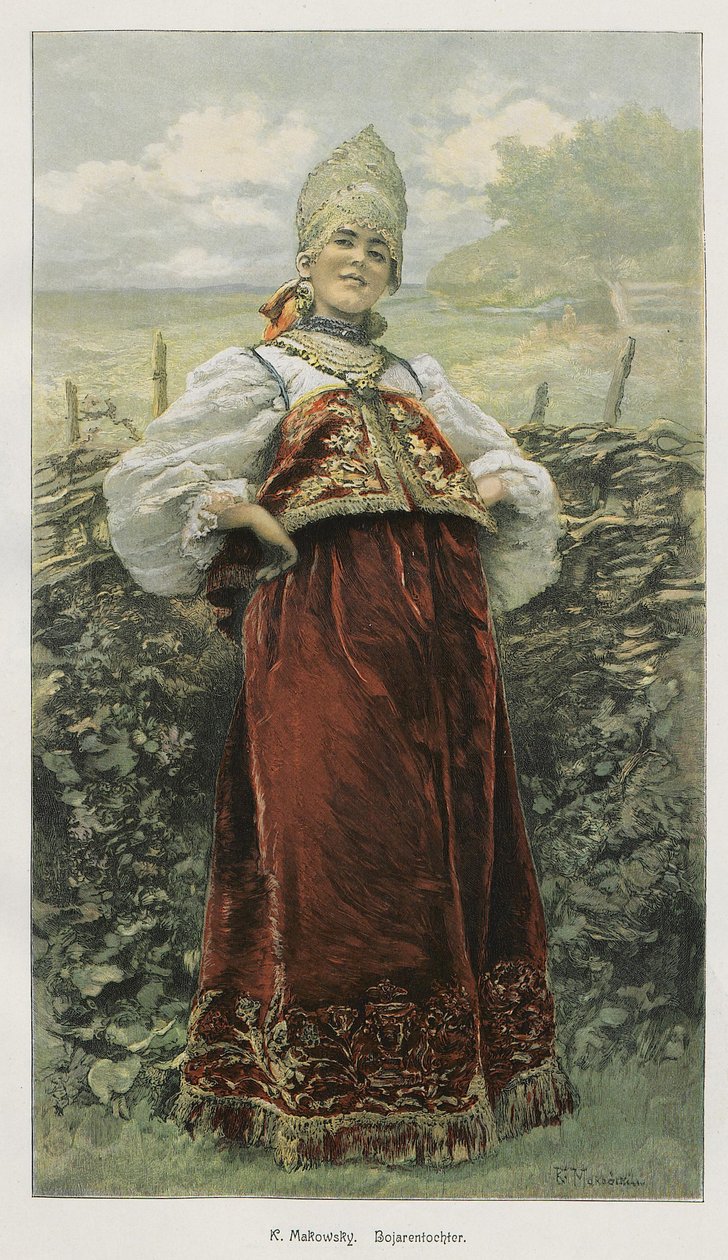 Dcera Bojar od Konstantin Makovsky
