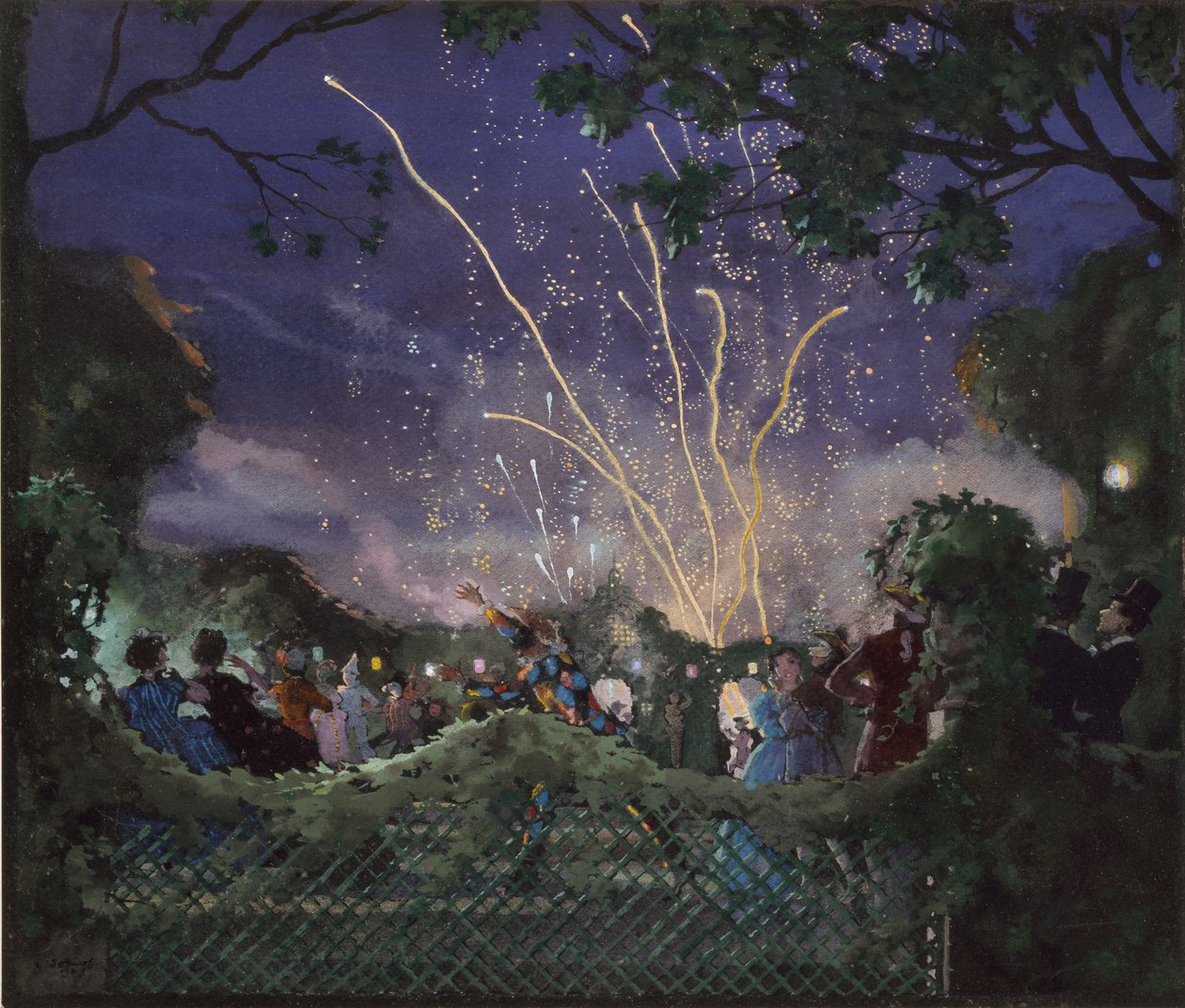 Ohňostroj, 1929 od Konstantin Somov