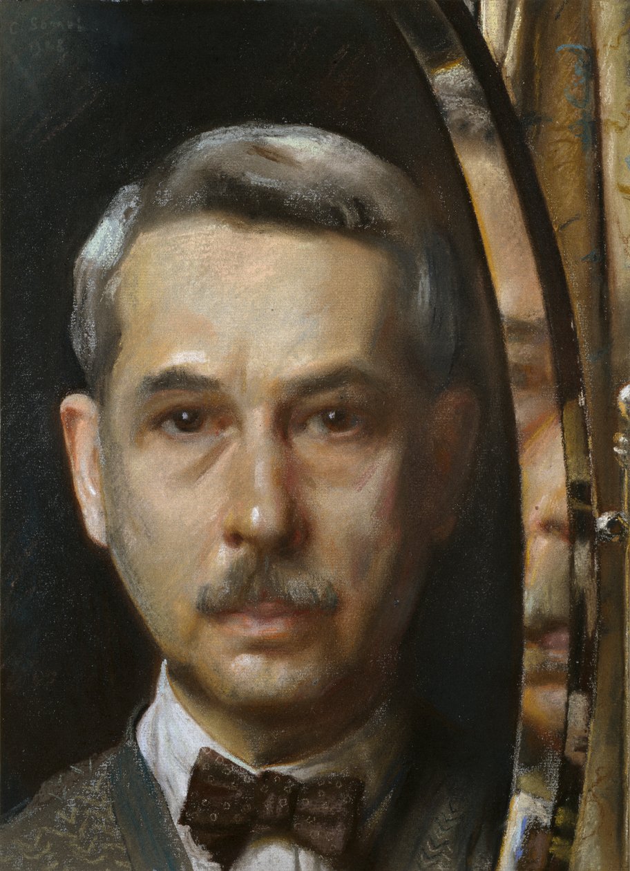 Autoportrét v zrcadle, 1928 od Konstantin Somov