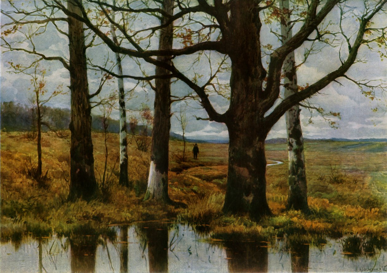 Podzimní krajina, c1908, 1965. od Konstantin Yakovlevich Kryzhitsky