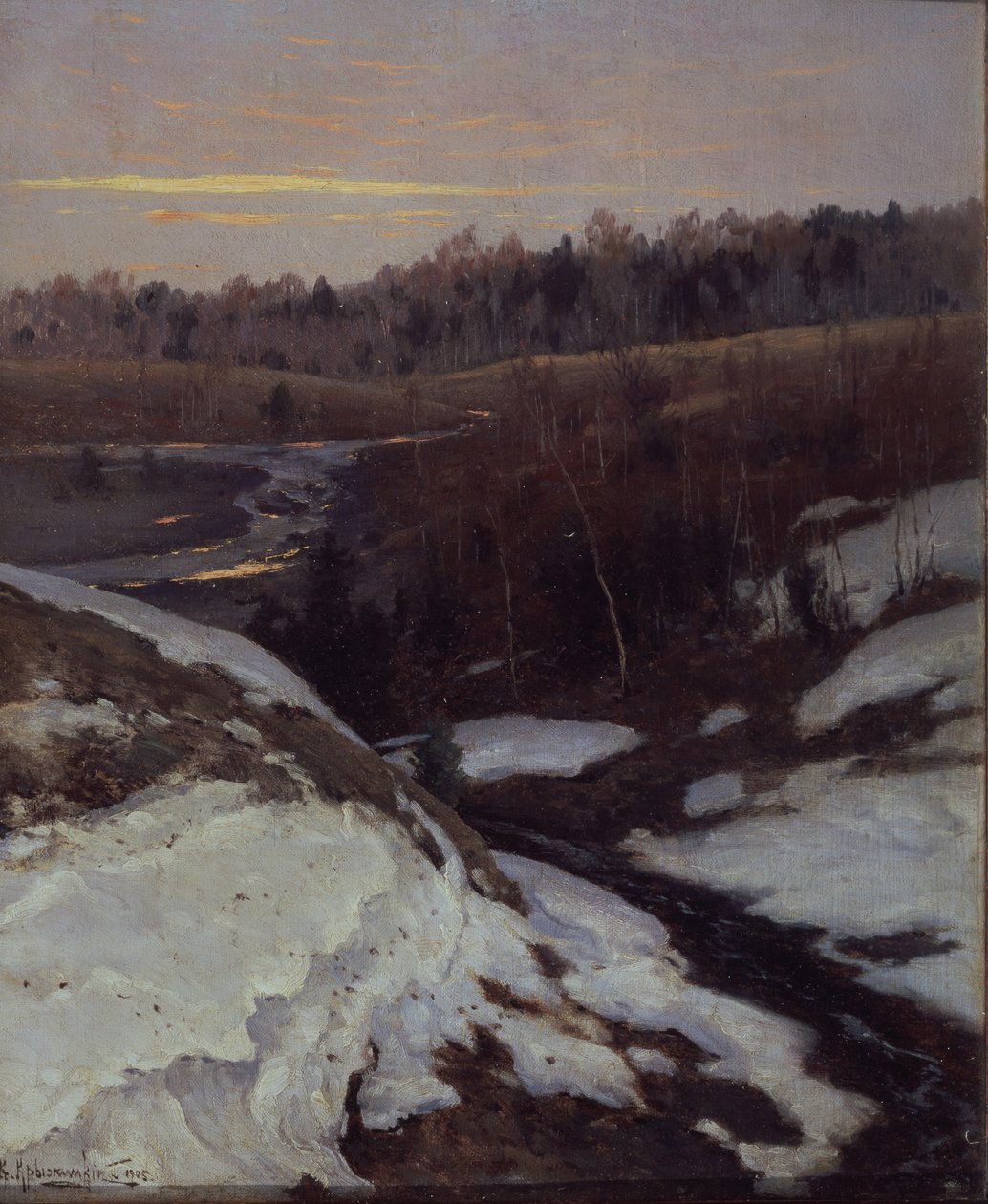 Předjaří, 1905 od Konstantin Yakovlevich Kryzhitsky