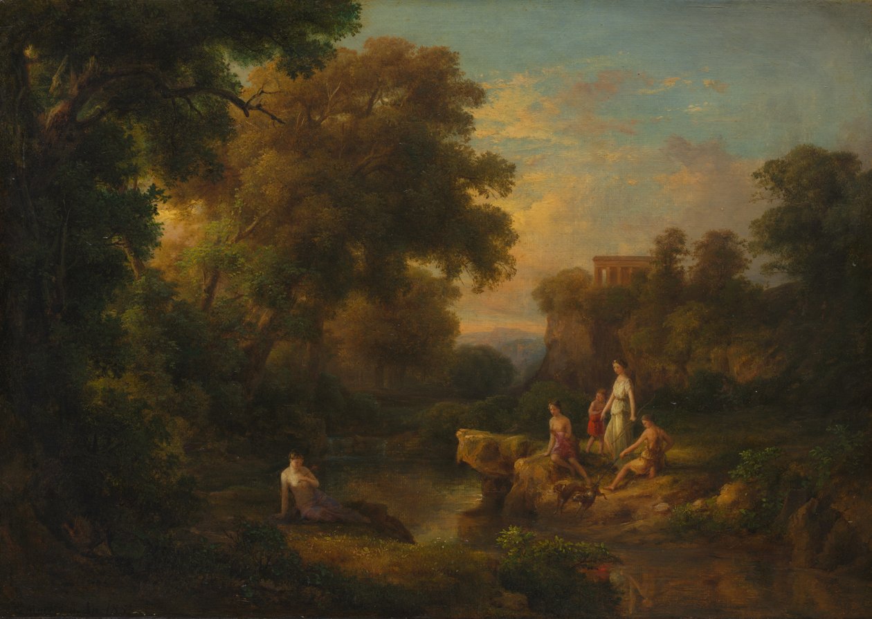 Diana a její nymfy, 1853. od Károly Markó