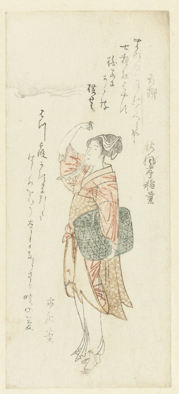 Rybářka od Kubota Shunman (attributed to)