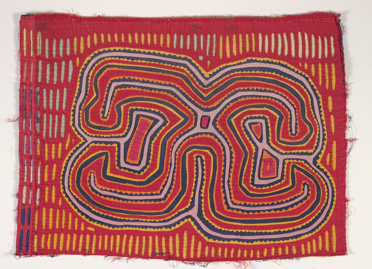 Shirt Panel (mola), cca 1950 (aplikovaná bavlna) od Kuna Indian Culture