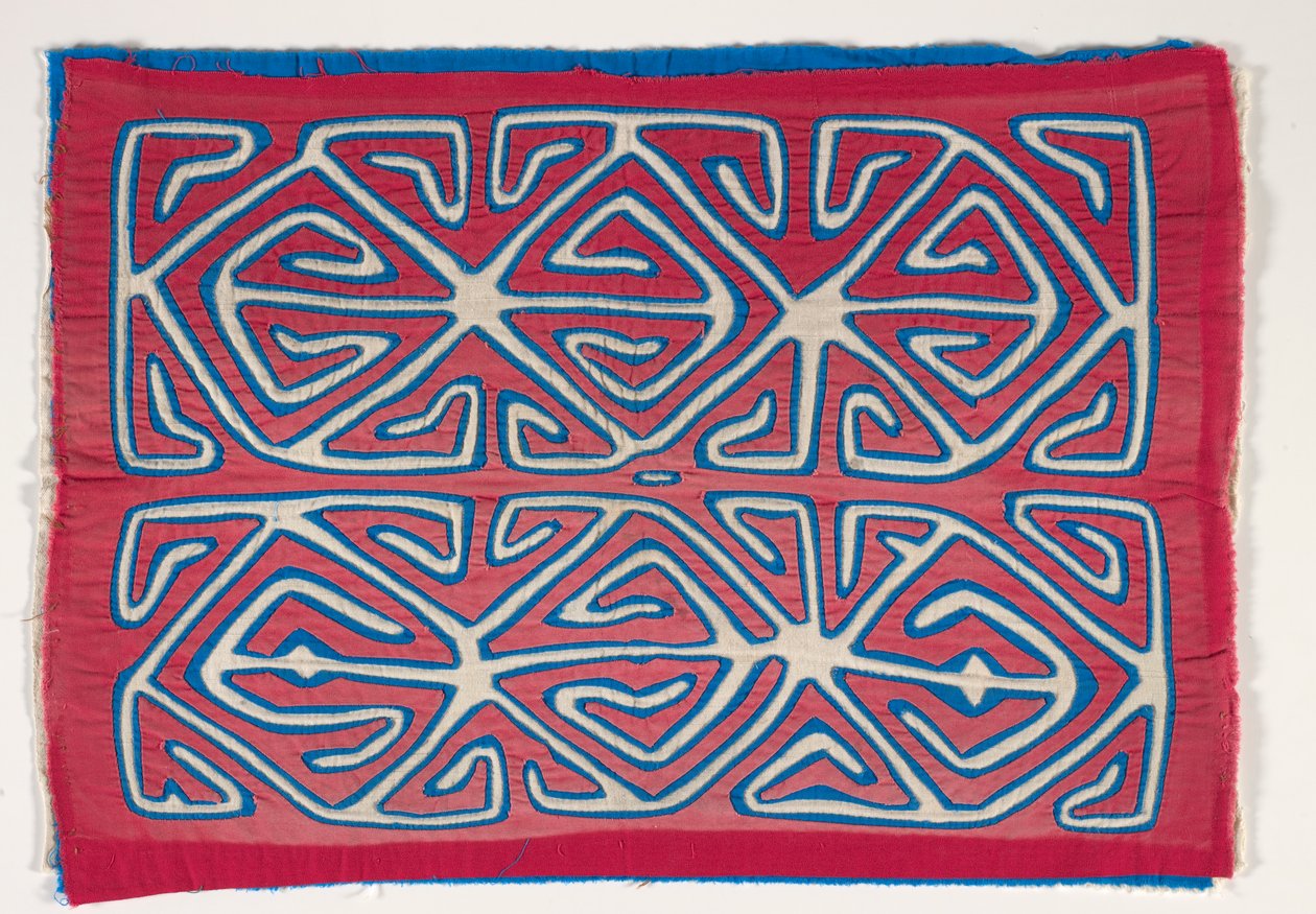 Shirt Panel (mola), cca 1950 (aplikovaná bavlna) od Kuna Indian Culture