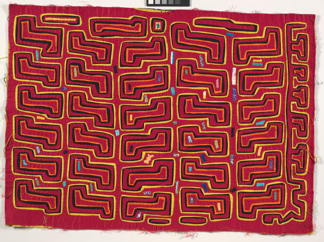 Shirt Panel (mola), cca 1950 (aplikovaná bavlna) od Kuna Indian Culture