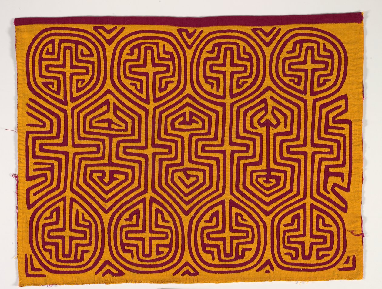Shirt Panel (mola), cca 1950 (aplikovaná bavlna) od Kuna Indian Culture