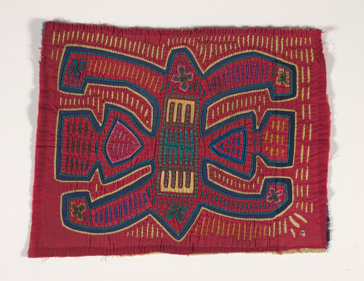 Panel košile (mola) (aplikovaná bavlna) od Kuna Indian Culture