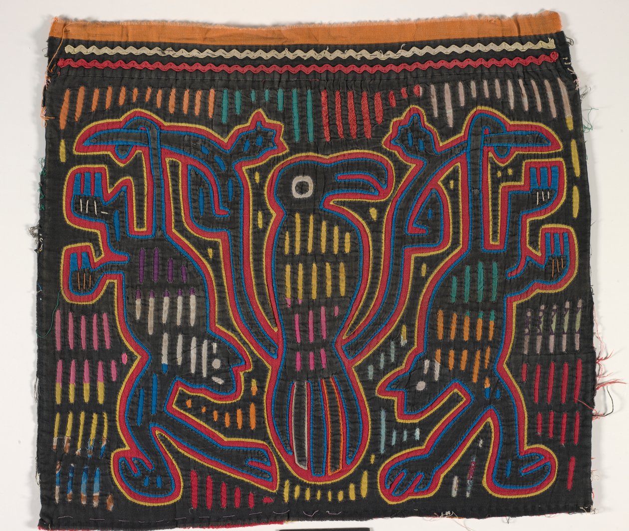 Panel košile (mola) (aplikovaná bavlna) od Kuna Indian Culture