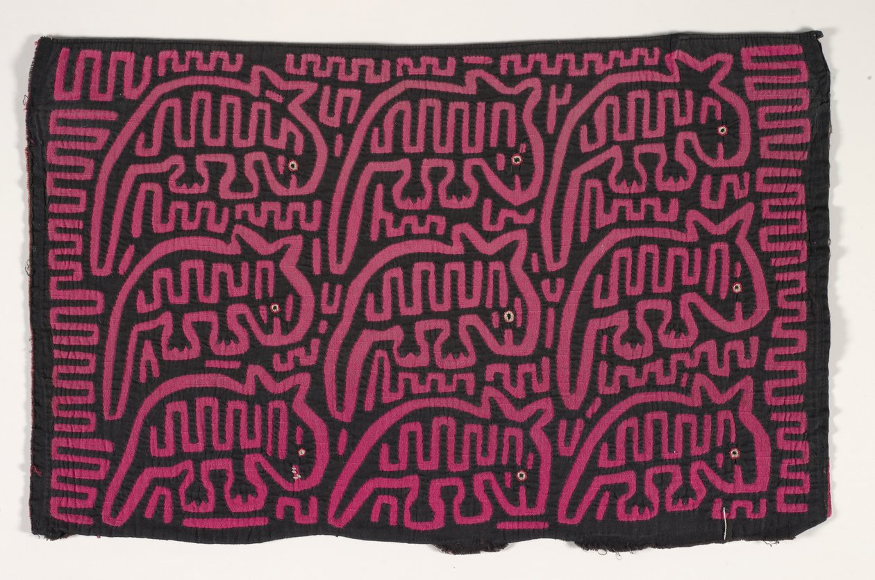 Panel košile (mola) (aplikovaná bavlna) od Kuna Indian Culture