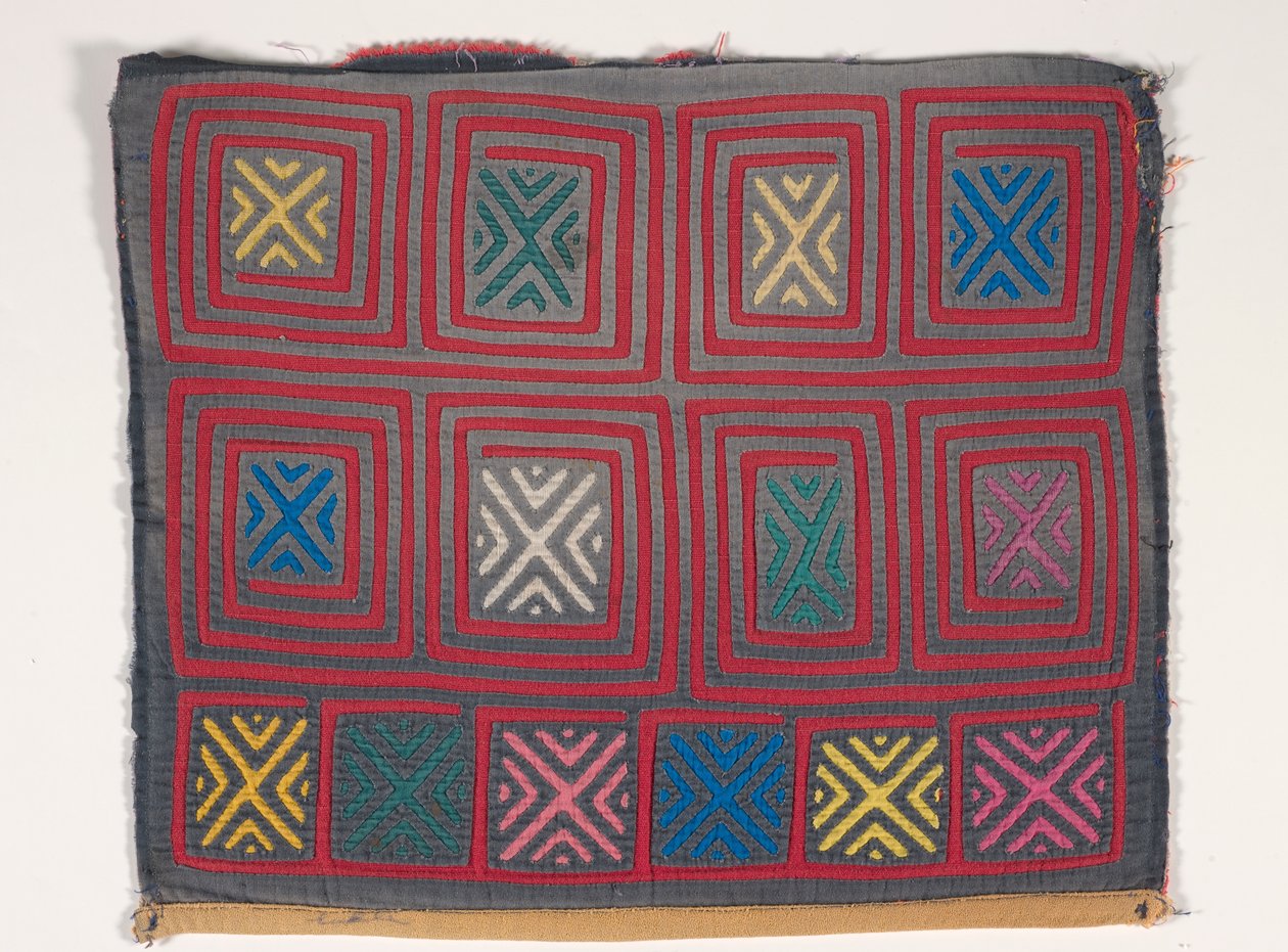 Panel košile (mola) (aplikovaná bavlna) od Kuna Indian Culture