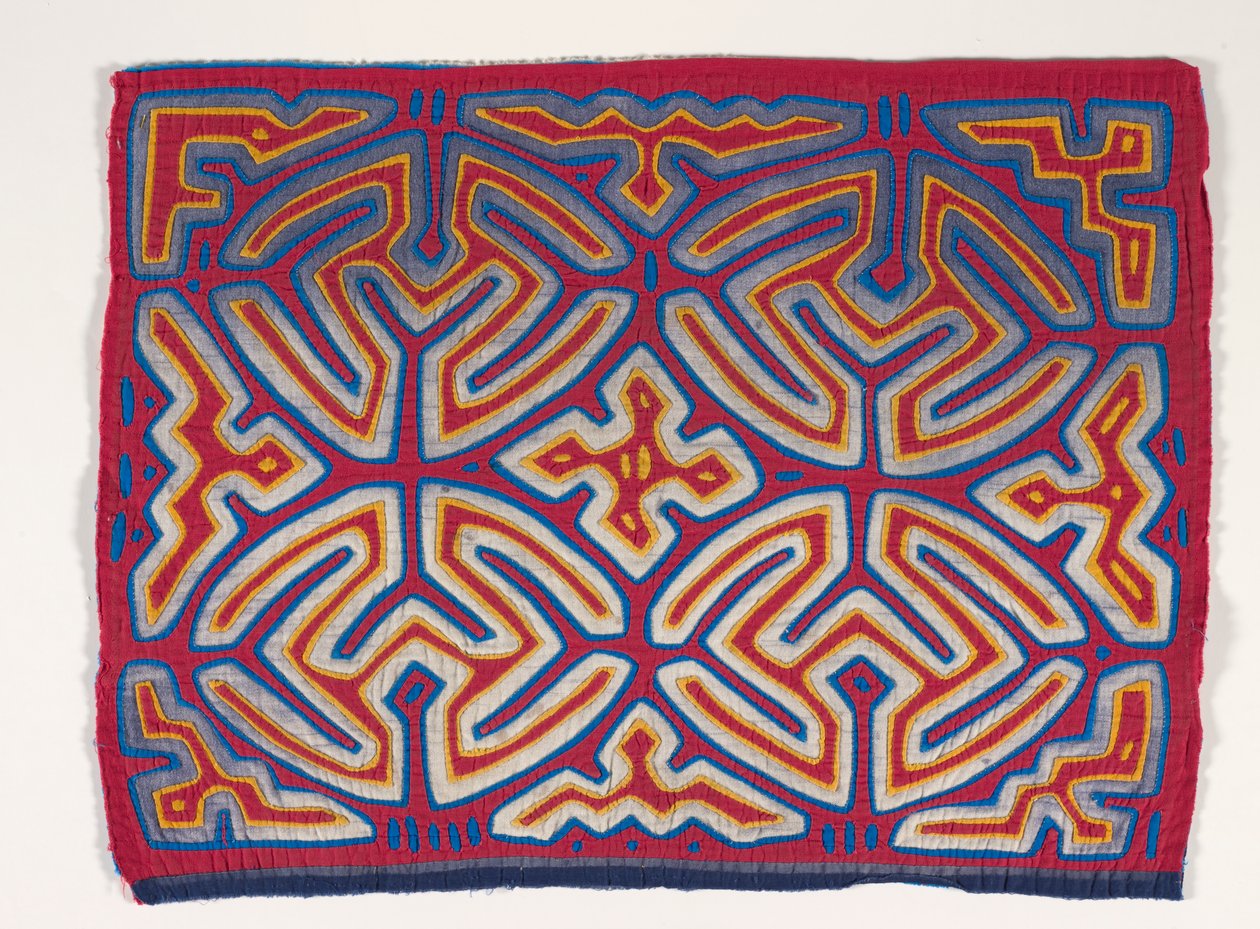 Panel košile (mola) (aplikovaná bavlna) od Kuna Indian Culture
