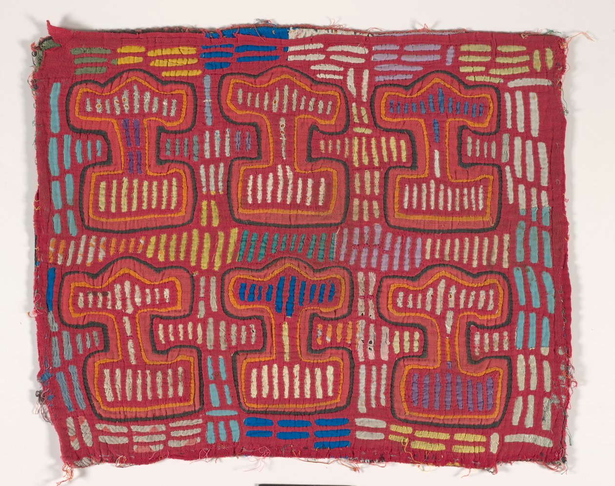 Panel košile (mola) (aplikovaná bavlna) od Kuna Indian Culture