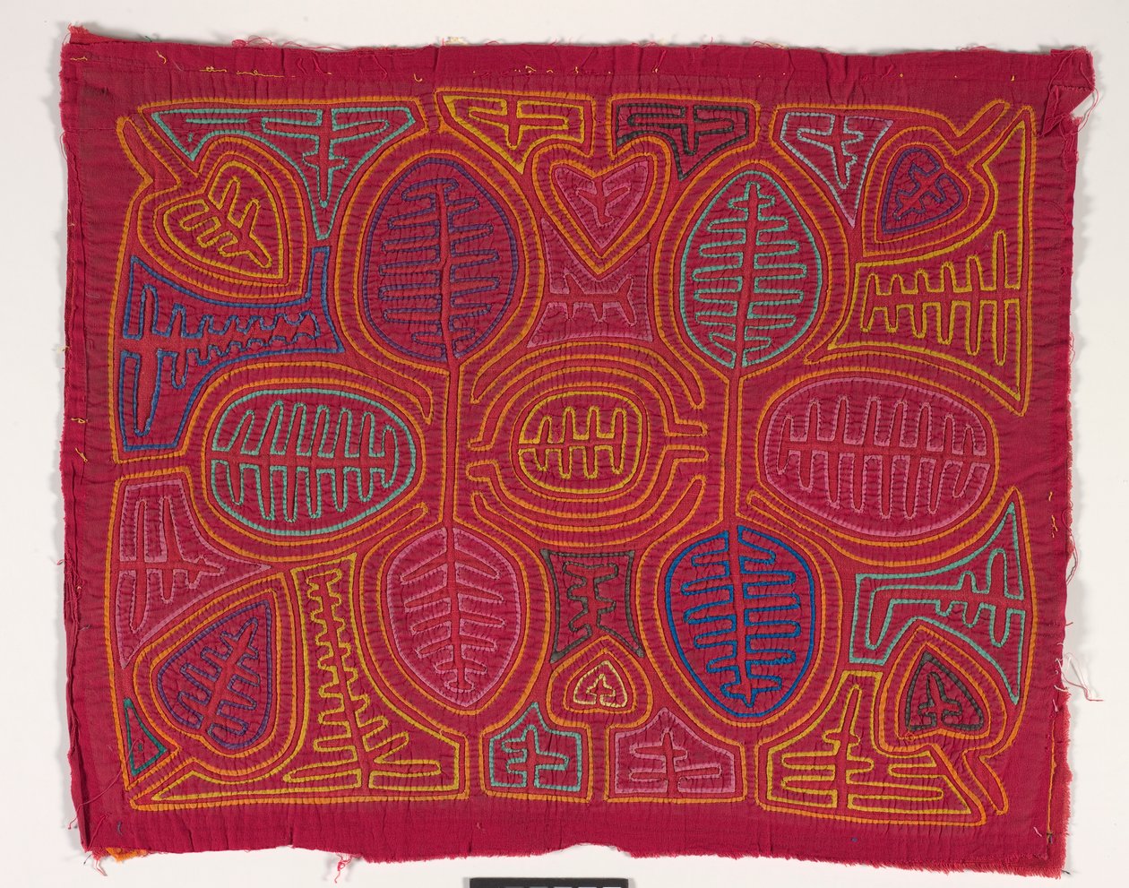 Panel košile (mola) (aplikovaná bavlna) od Kuna Indian Culture