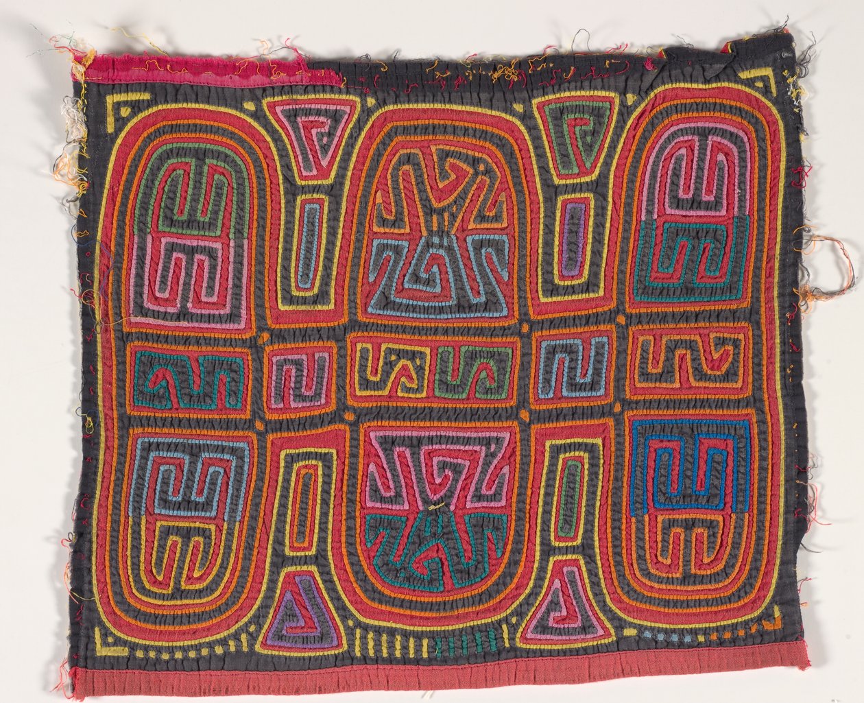 Panel košile (mola) (aplikovaná bavlna) od Kuna Indian Culture