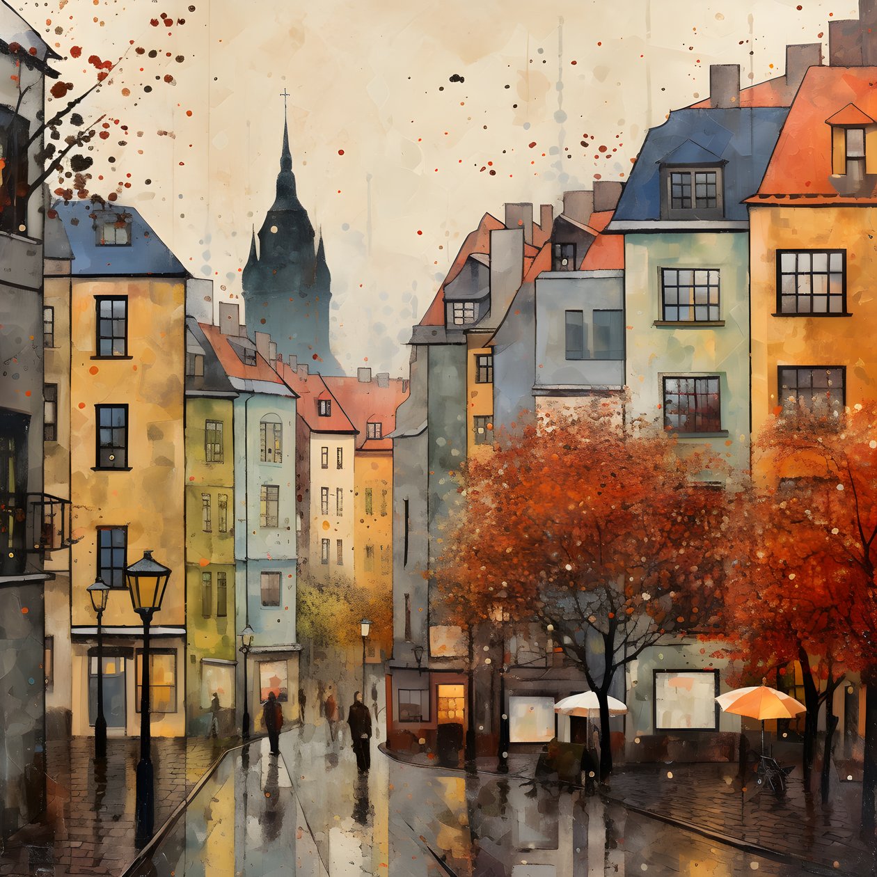 Prag Haeuser 2 od Kurt Heppke