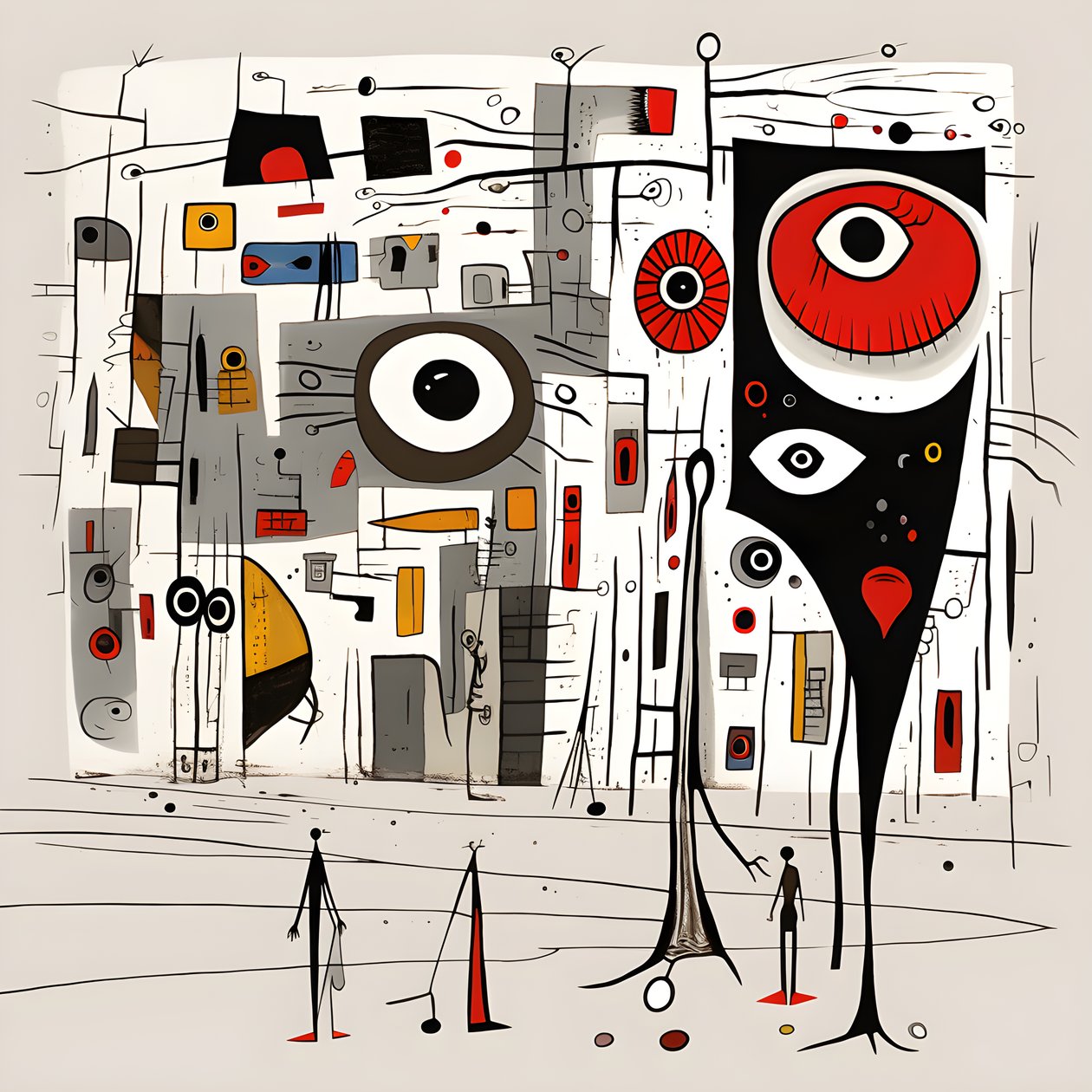 Surrealistické ilustrace Joan Miró. 4 od Kurt Heppke