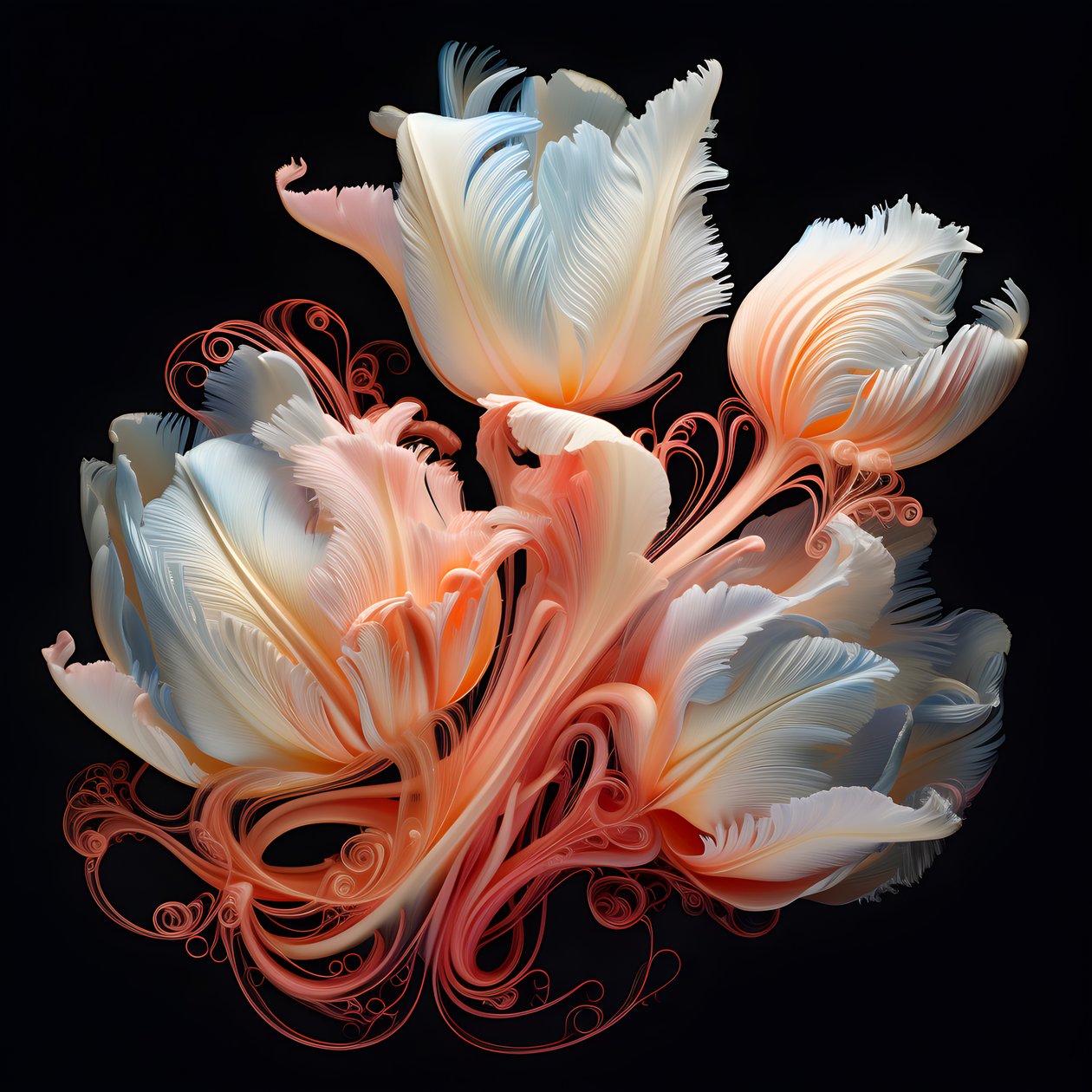 Balení tulipánů 4 od Kurt Heppke