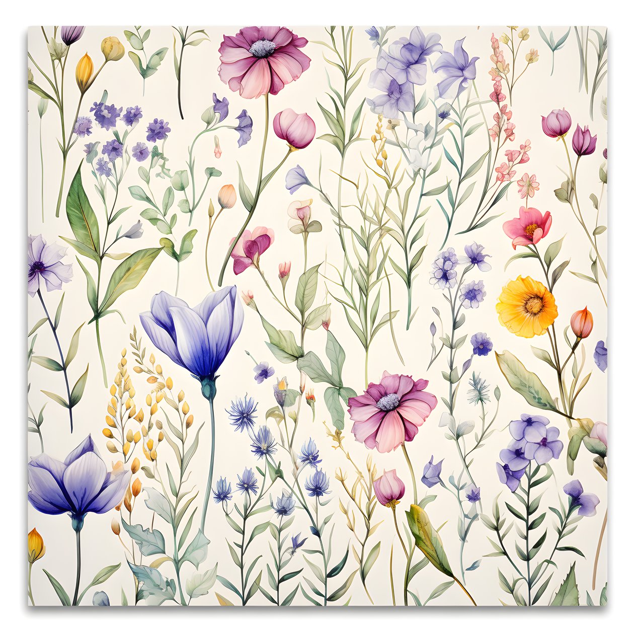 aquarell boho květinové květy 4 od Kurt Heppke