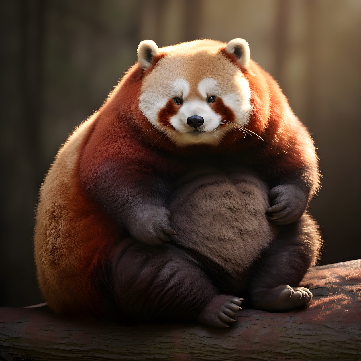 panda červená obézní lidské dítě 4 od Kurt Heppke