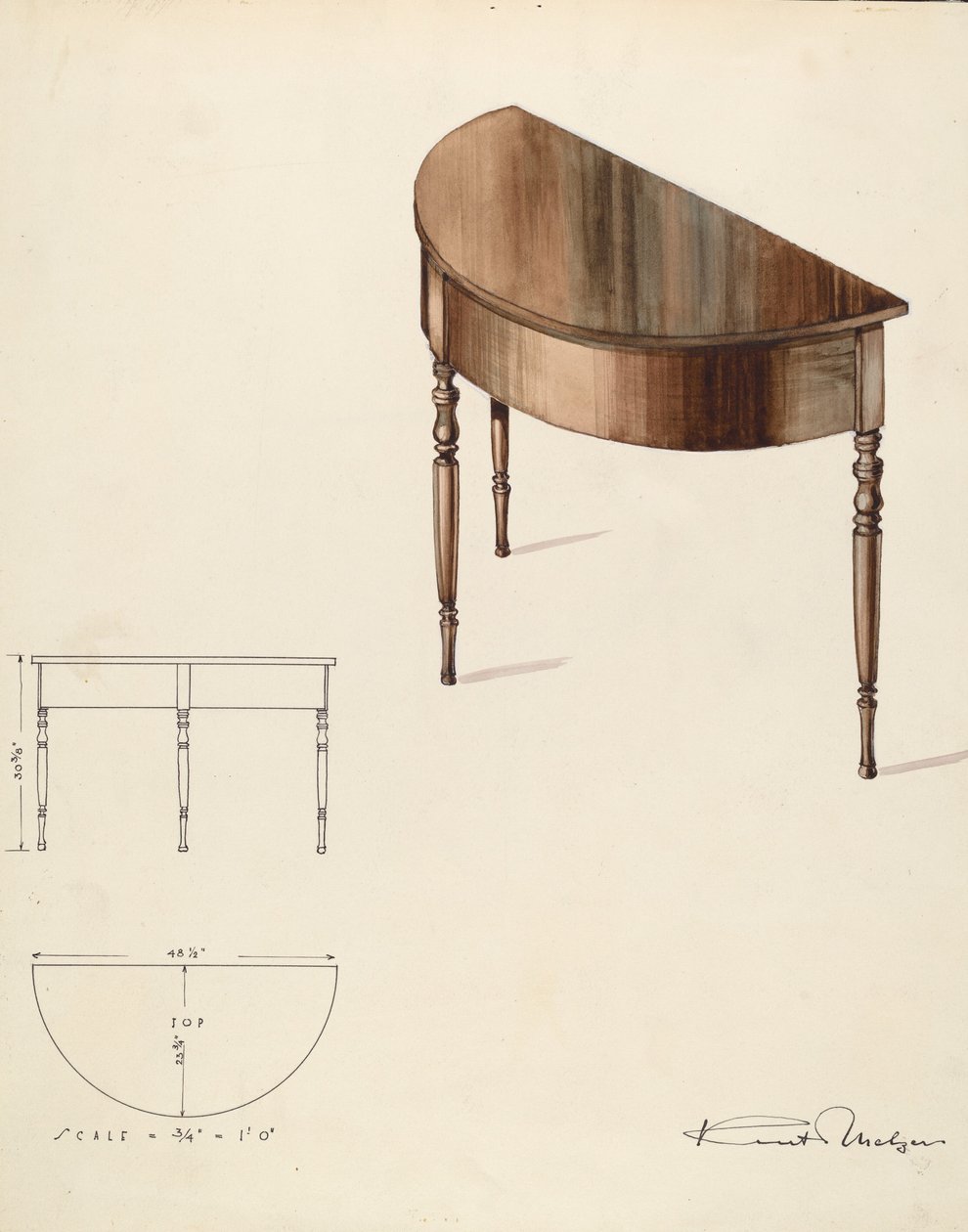 Bishop Hill: Table, 1936. od Kurt Melzer