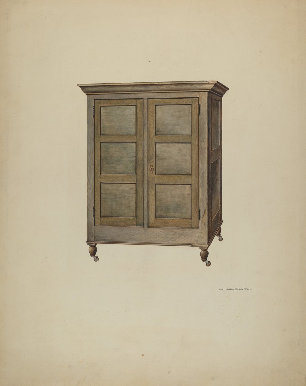 Kabinet, c. 1940. od Kurt Melzer