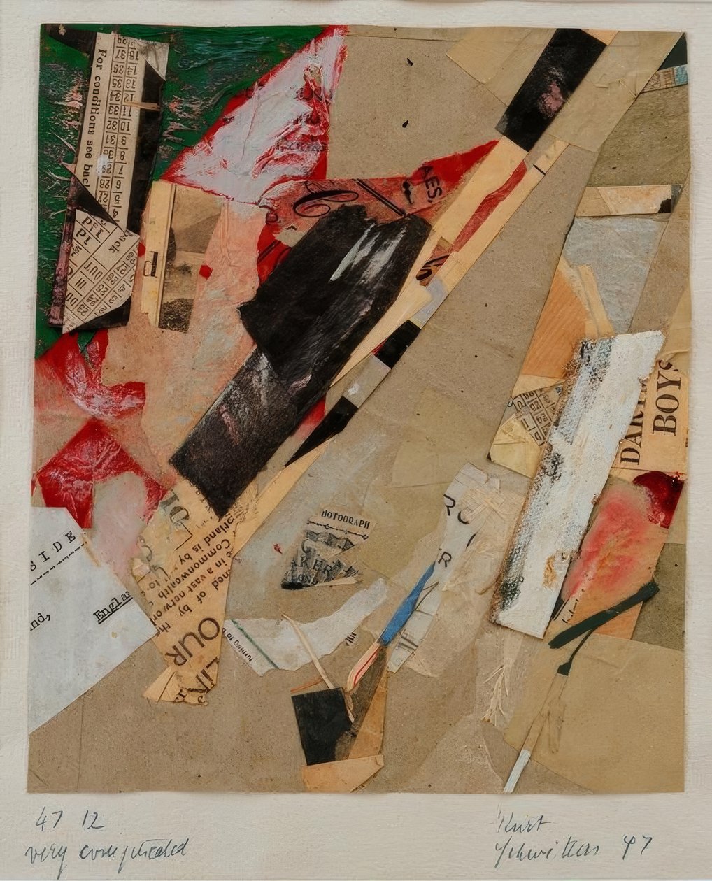 47 12 velmi složité od Kurt Schwitters