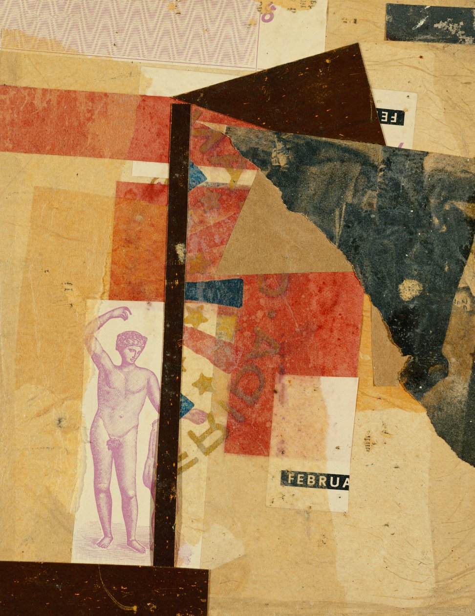 Apollo v únoru; Apollo v únoru 1945 od Kurt Schwitters