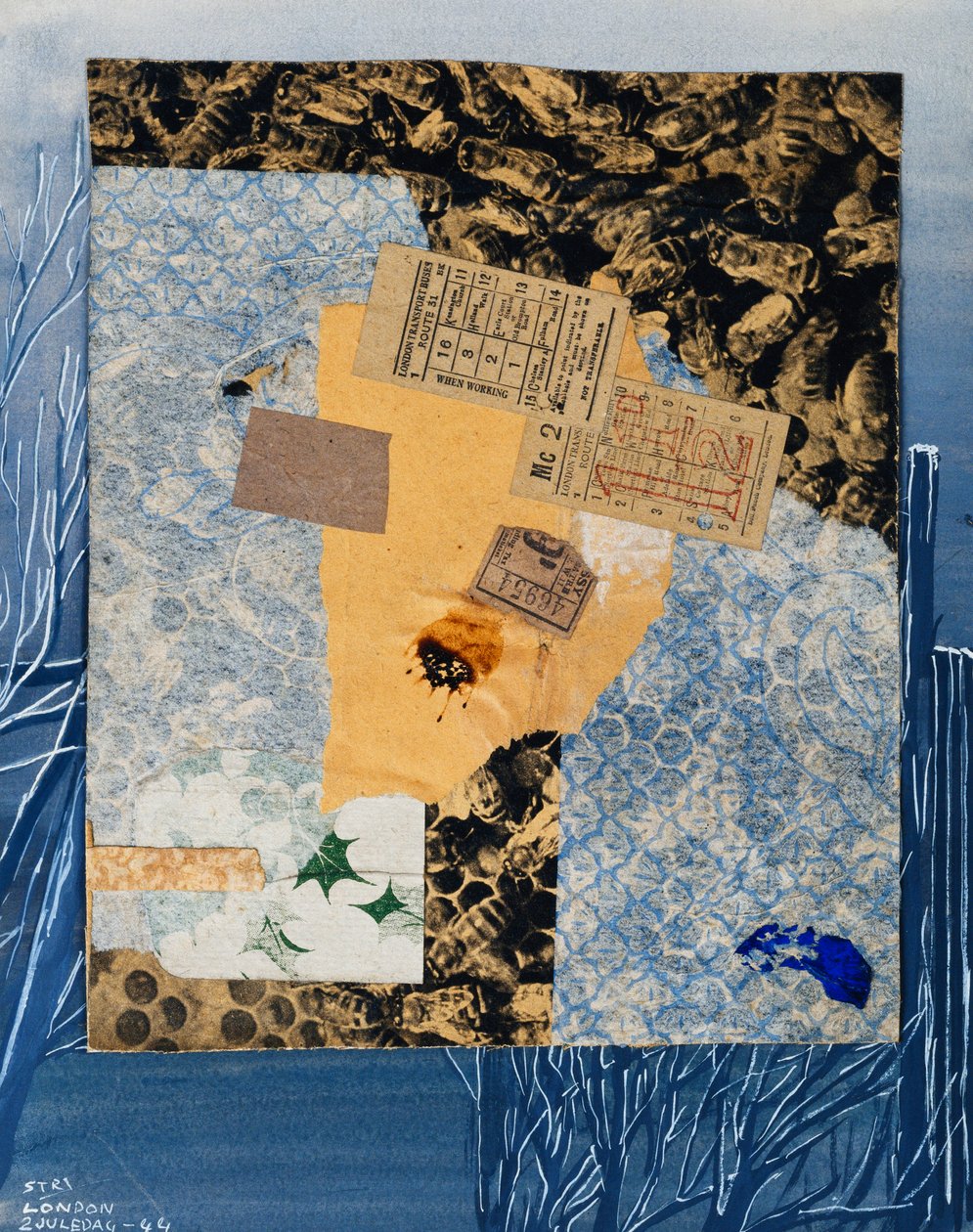 Autobusové jízdenky, 1944 od Kurt Schwitters