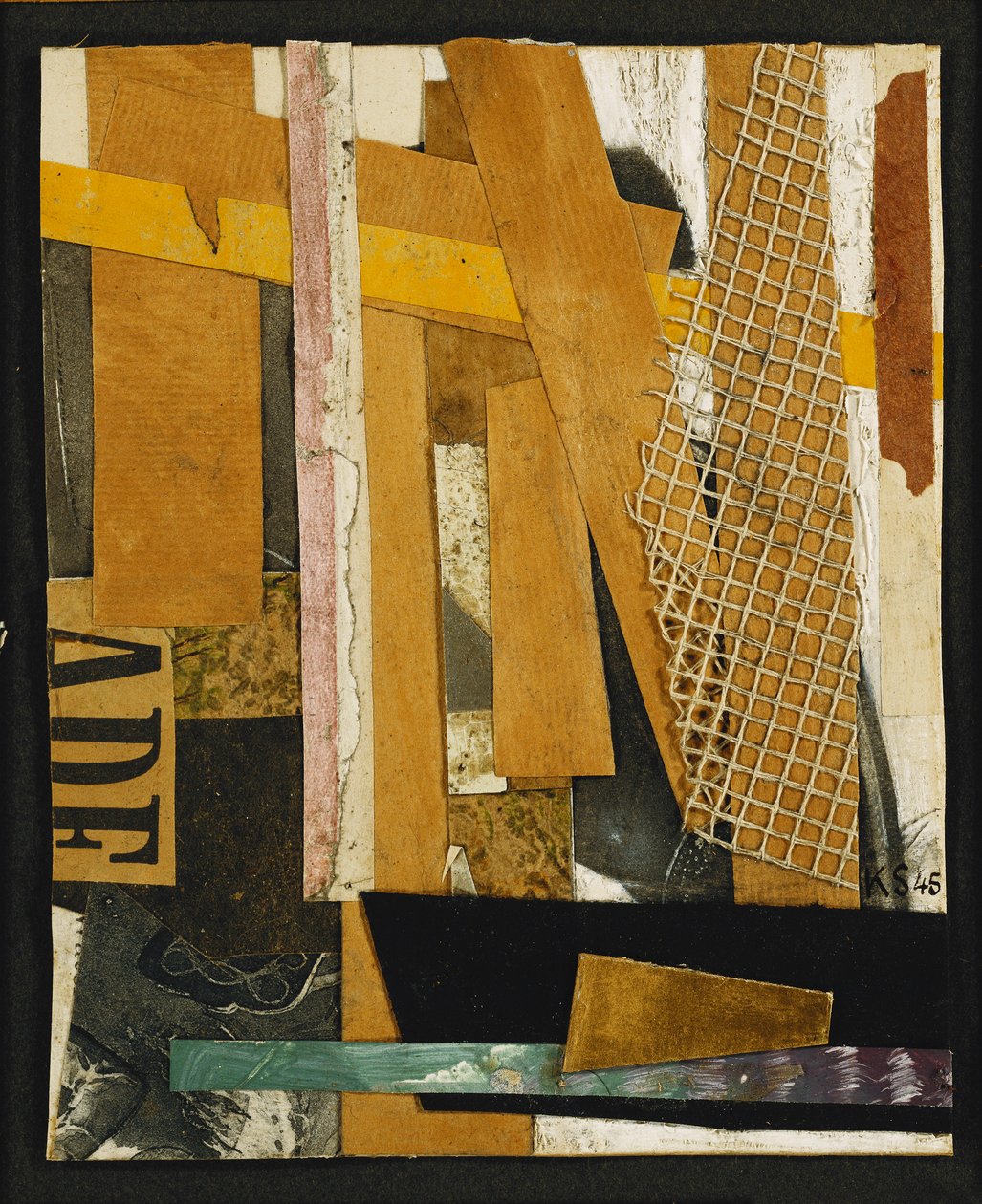 Merzův obrázek; Merzbild, 1945 od Kurt Schwitters