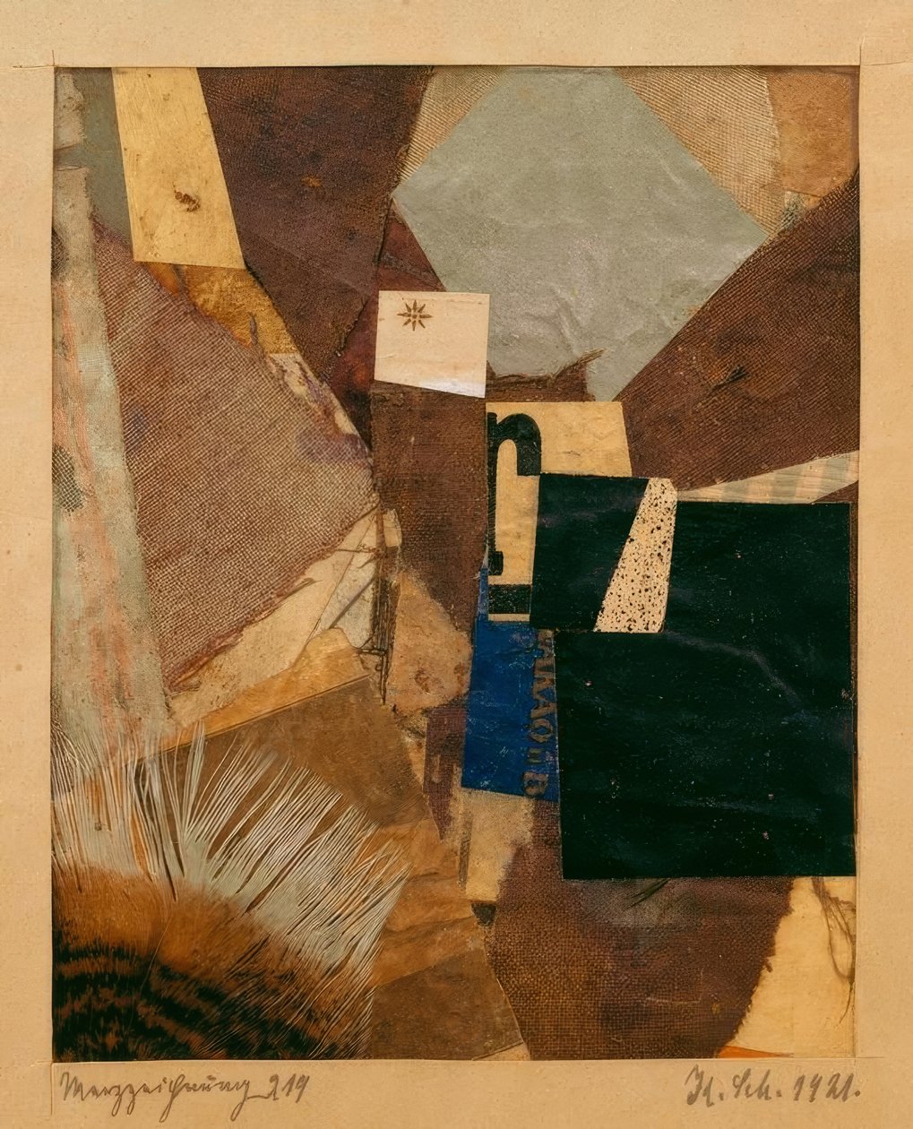 Merzova kresba 219 od Kurt Schwitters