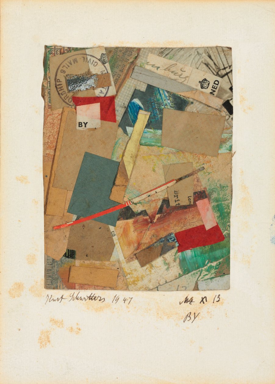 Mz x 13 BY, 1947 od Kurt Schwitters