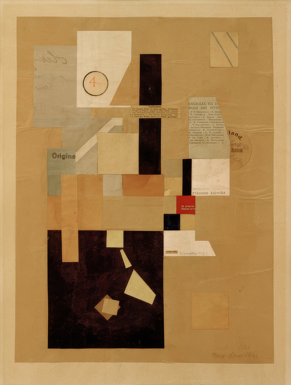 Bez názvu (4 KR) od Kurt Schwitters