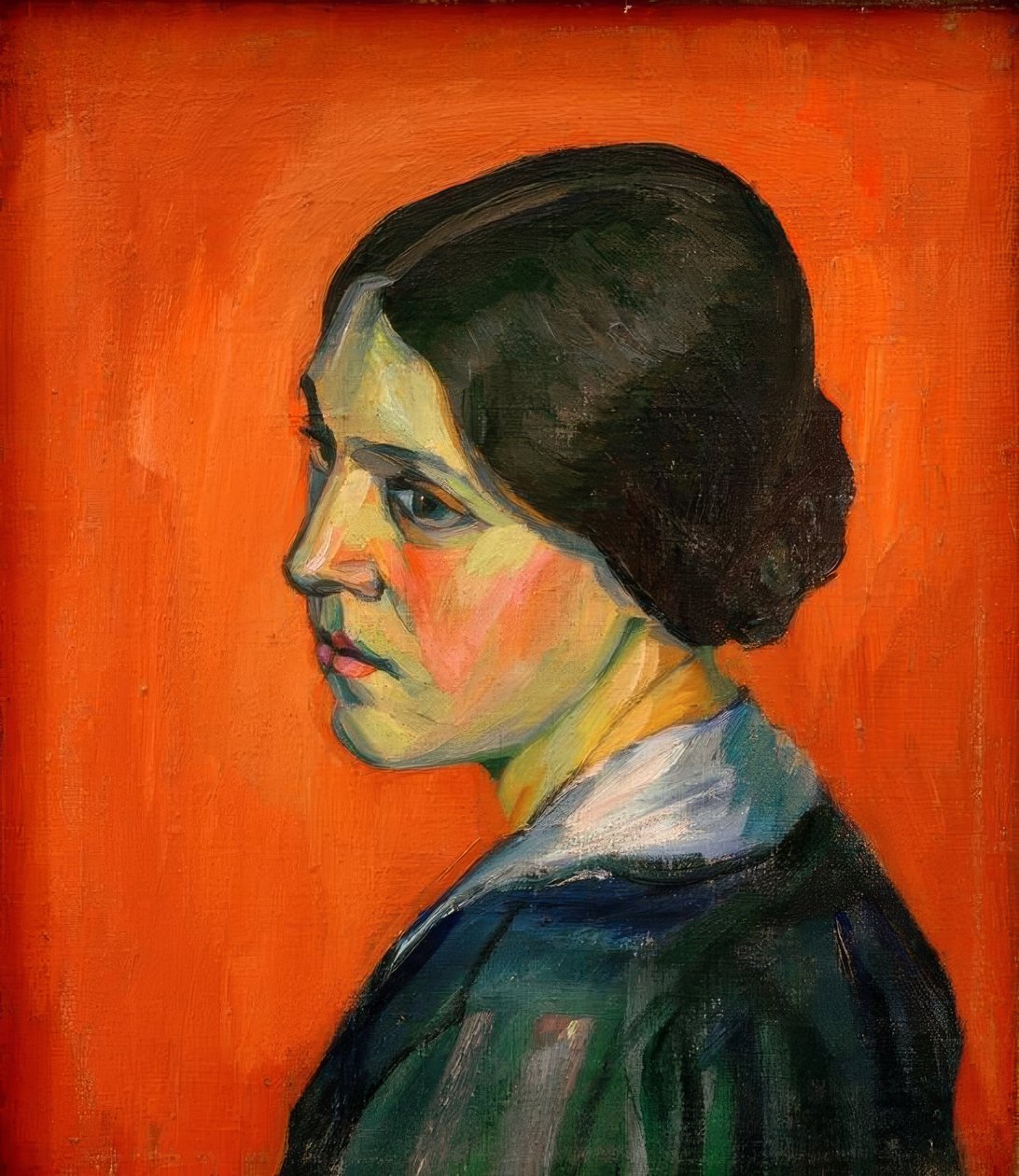 Bez názvu (Portrét Helmy Schwittersové) od Kurt Schwitters